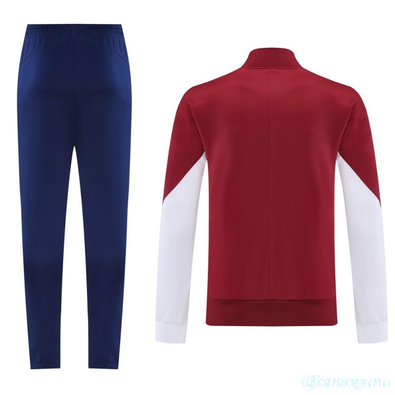 25/26 PSG Red Full Zipper Jacket +Long Pants