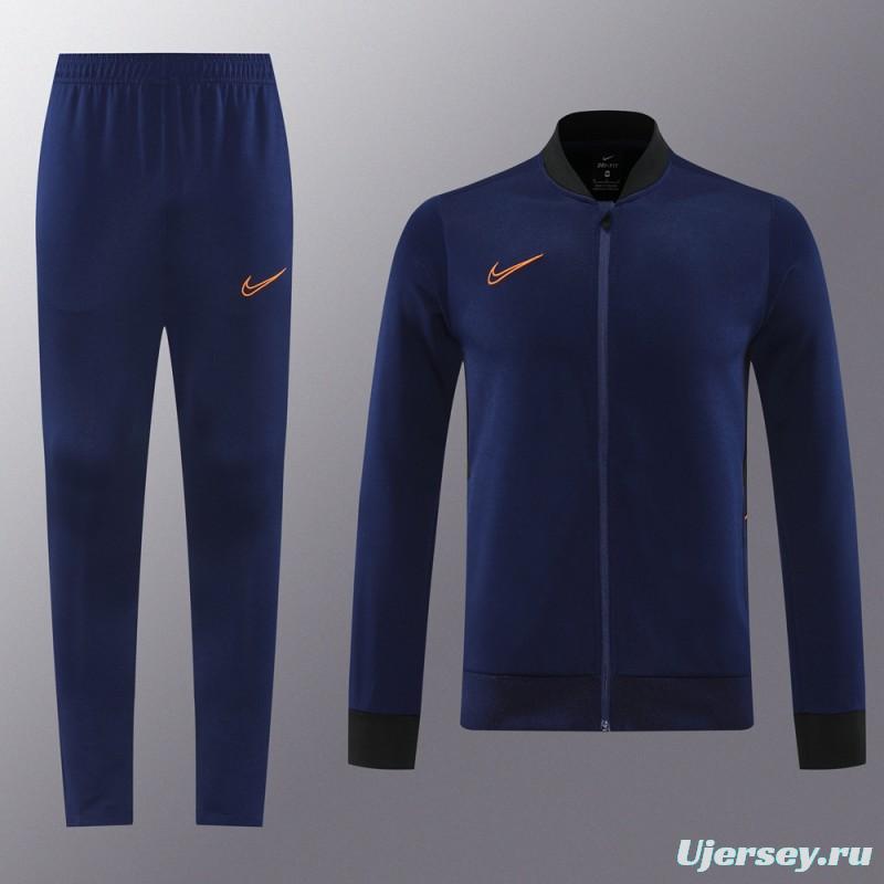 2025 NIKE Navy Full Zipper Jacket + Long Pants