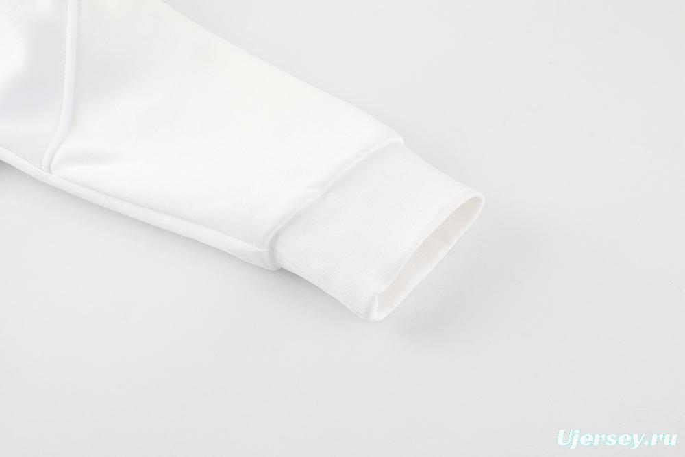 2025 NIKE WHITE/Grey Full Zipper Jacket +Long Pants