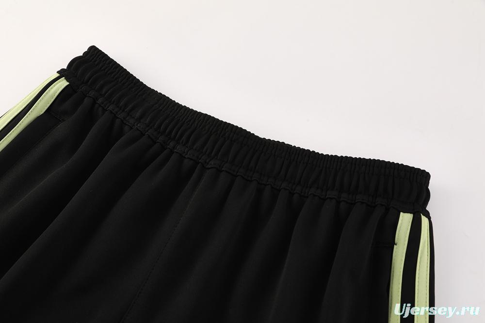 2025 Adidas Light Green/Black Full Zipper Jacket +Long Pants