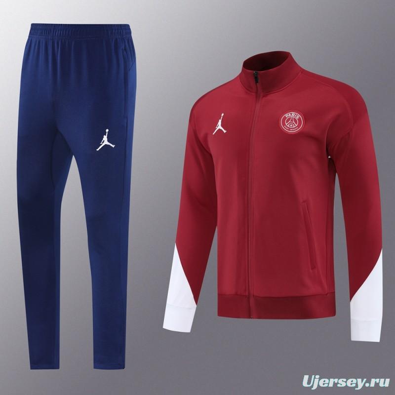 25/26 PSG Red Full Zipper Jacket +Long Pants