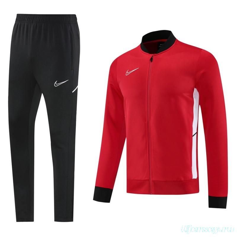 2025 NIKE Red Full Zipper Jacket + Long Pants