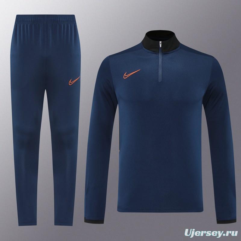 2025 Nike Navy Full Hoodie Zipper Jacket +Long Pants