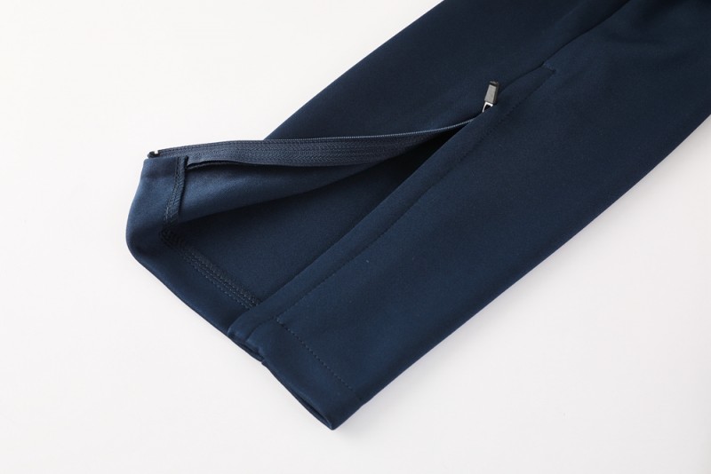 2025 Portugal Navy Full Zipper Jacket +Long Pants
