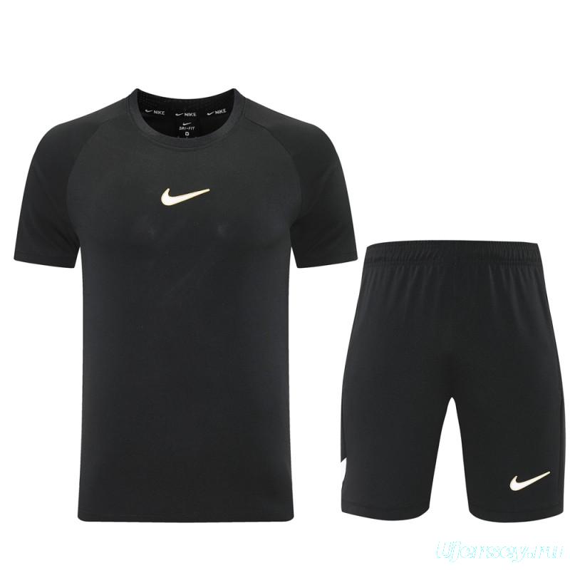 25/26 Nike Black Short Sleeve Jersey+Shorts