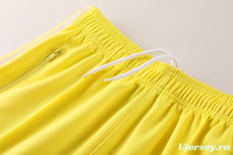 2025 Adidas Original Yellow Full Hoodie Zipper Jacket +Long Pants