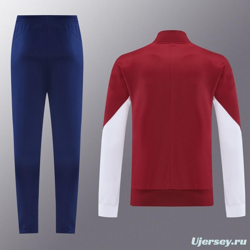 25/26 PSG Red Full Zipper Jacket +Long Pants