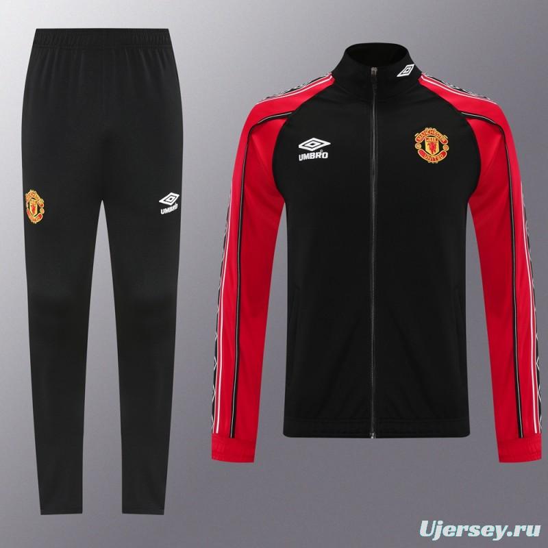 25/26 Manchester United UMBRO Vintage Full Zipper Jacket +Long Pants