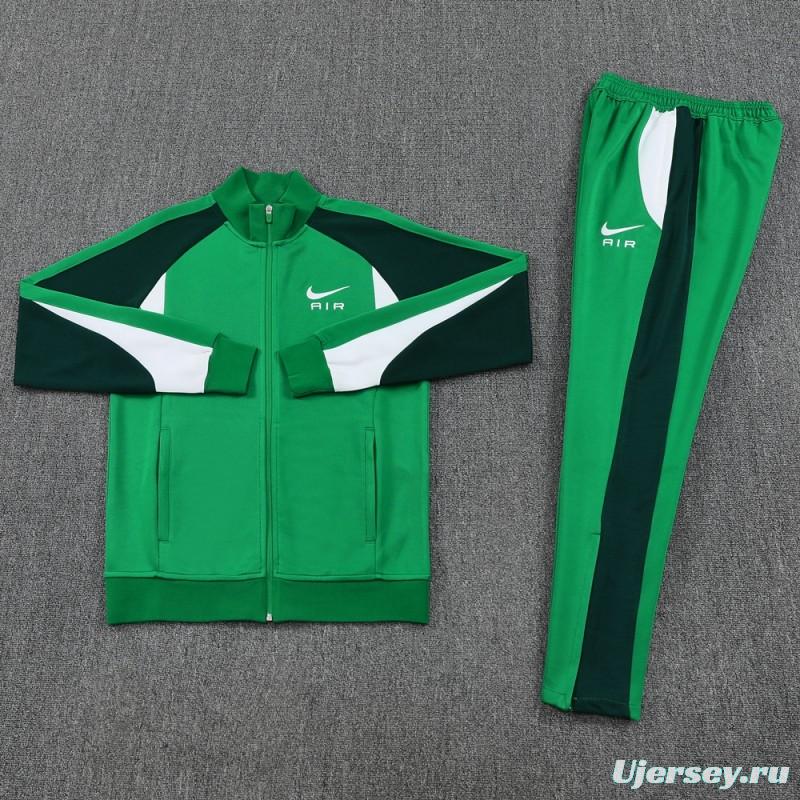 2025 NIKE Green Full Zipper Jacket +Long Pants