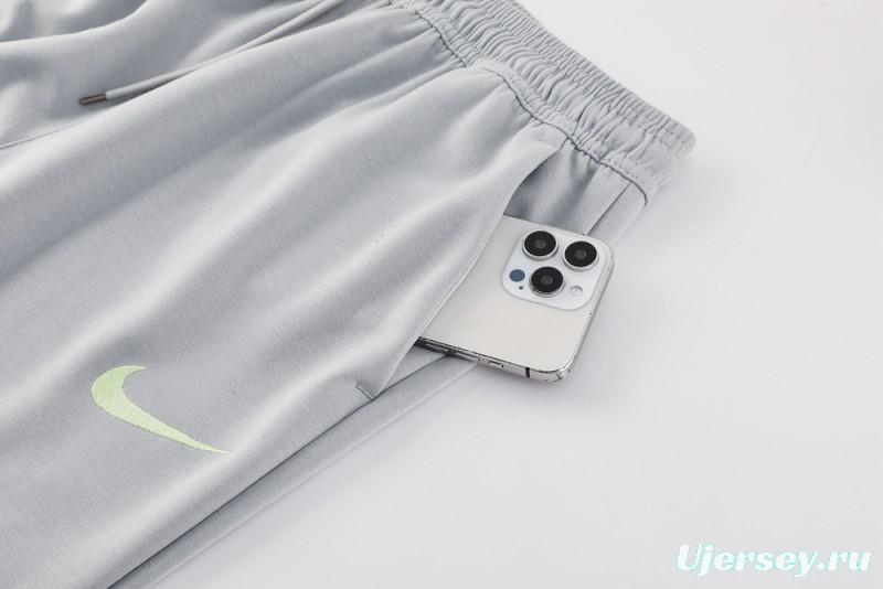 25/26 Barcelona Grey Full Zipper Hoodie Jacket +Long Pants