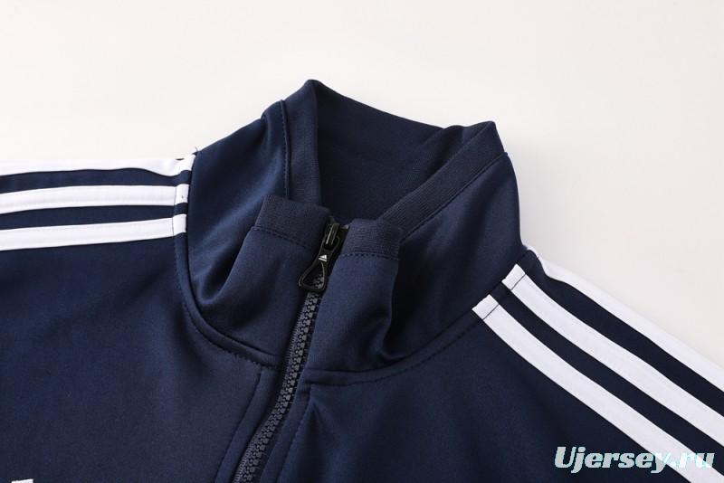 25/26 Real Madrid Navy Full Zipper Jacket +Long Pants