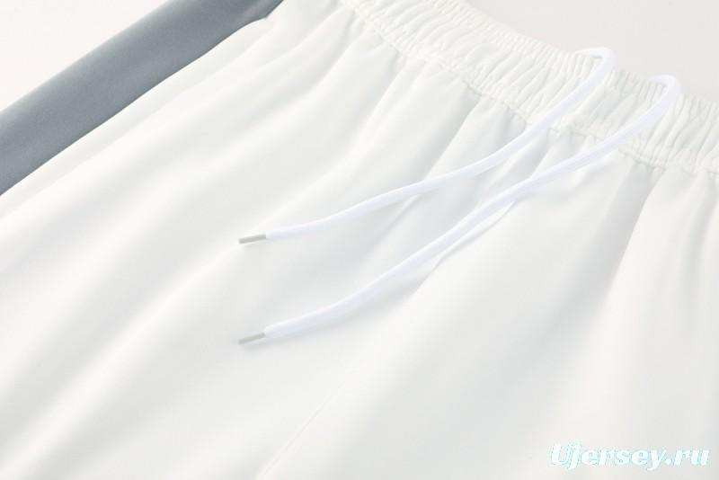 2025 NIKE WHITE/Grey Full Zipper Jacket +Long Pants