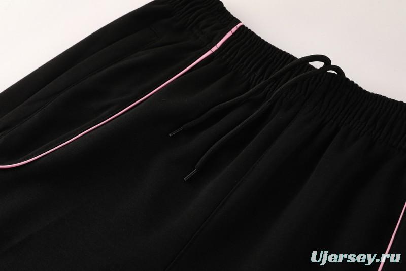 2025 Inter Miami Black Full Hoodie Zipper Jacket +Long Pants