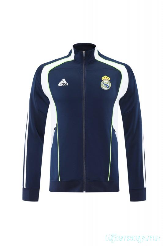 25/26 Real Madrid Navy/White Full Zipper Jacket +Long Pants