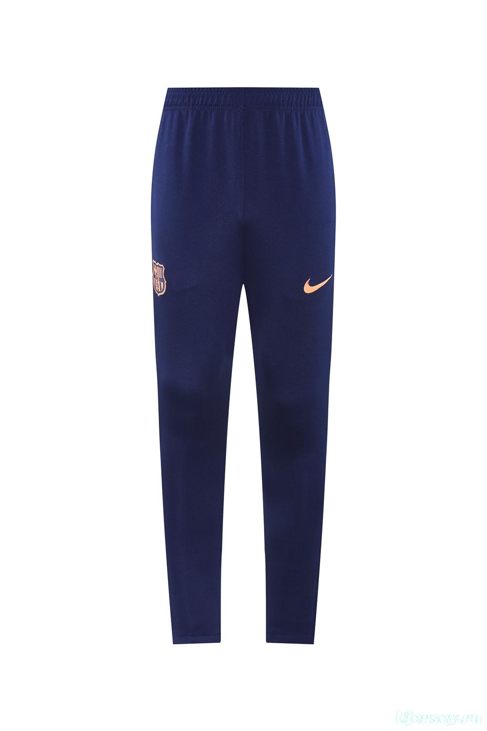 25/26 Barcelona Navy/Orange Full Zipper Jacket +Long Pants