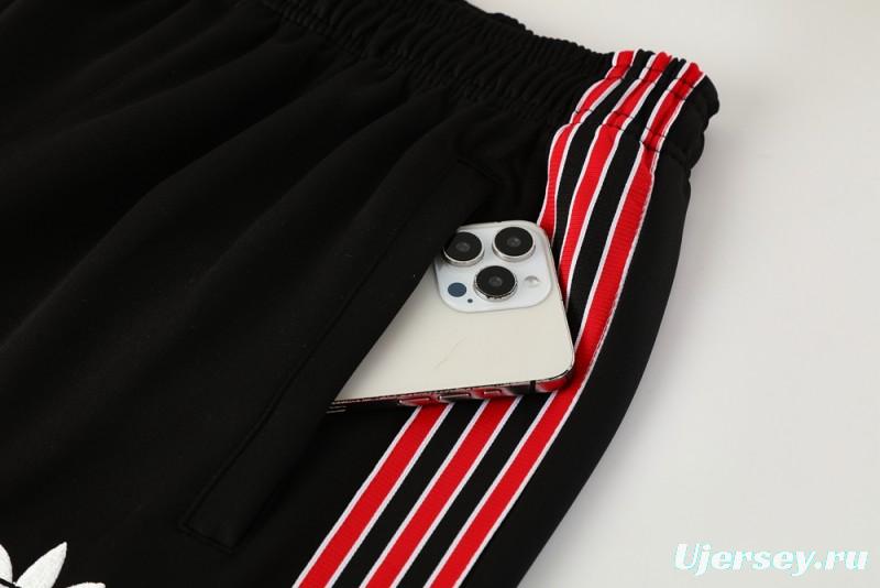 25/26 Manchester United Red/Black Full Zipper Jacket +Long Pants