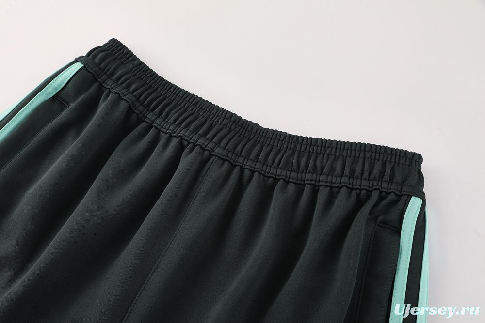 2025 Adidas Dark Grey Full Zipper Jacket +Long Pants