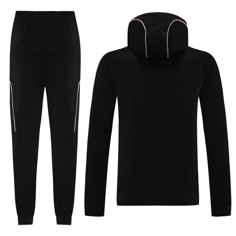 2025 Inter Miami Black Full Hoodie Zipper Jacket +Long Pants