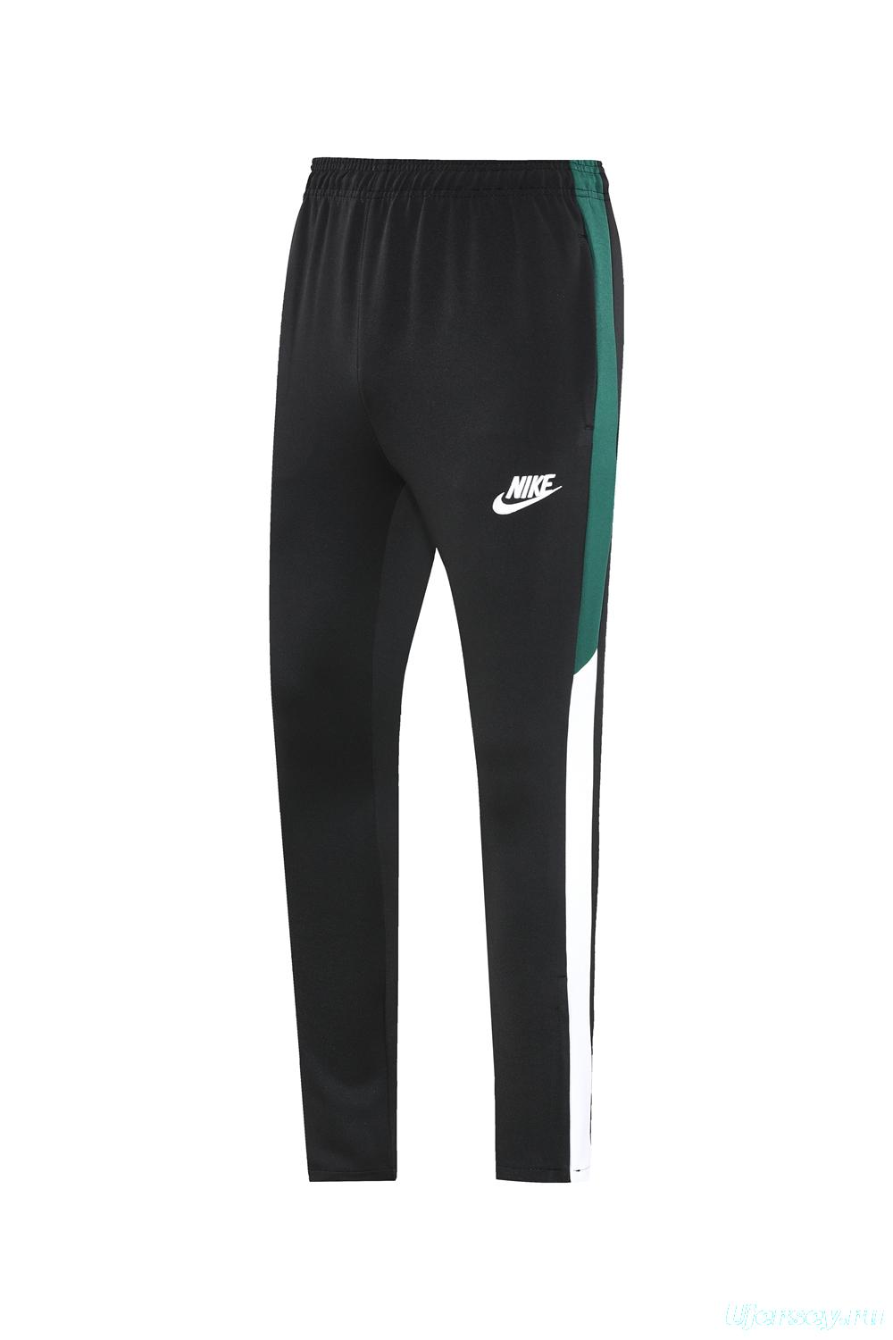 2025 Nike Green/White Full Hoodie Zipper Jacket +Long Pants