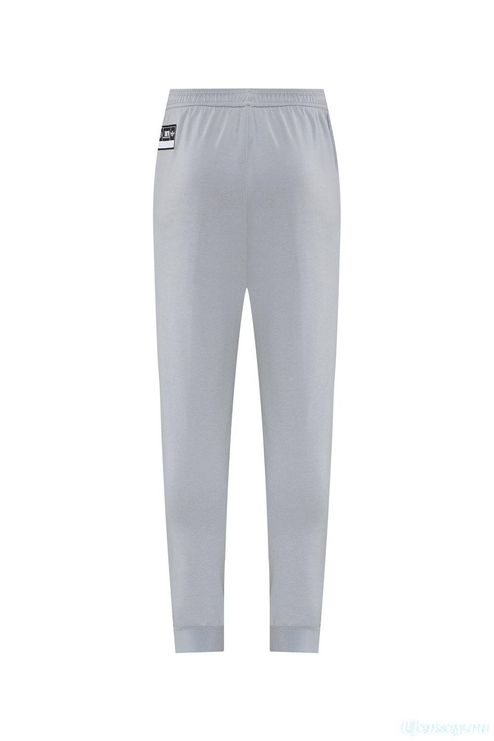 25/26 Manchester United Hooide Grey Full Zipper Jacket + Long Pants