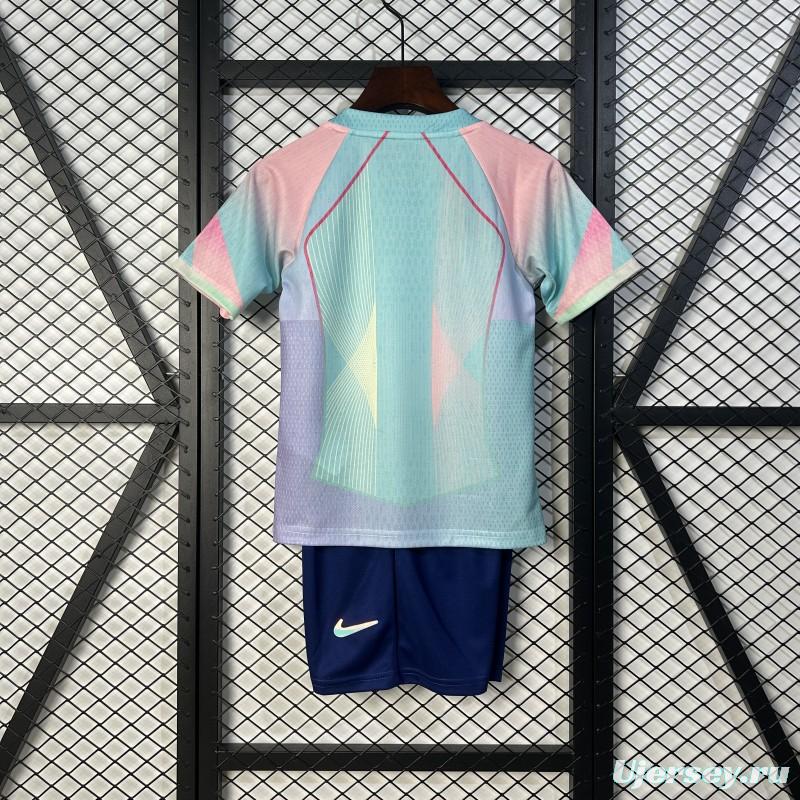 25/26 Kids Barcelona Blue Gradient with Spotify Jersey