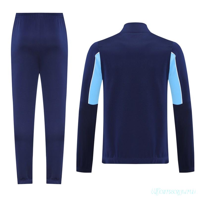 25/26 Manchester City Blue/Navy Full Zipper Jacket +Long Pants