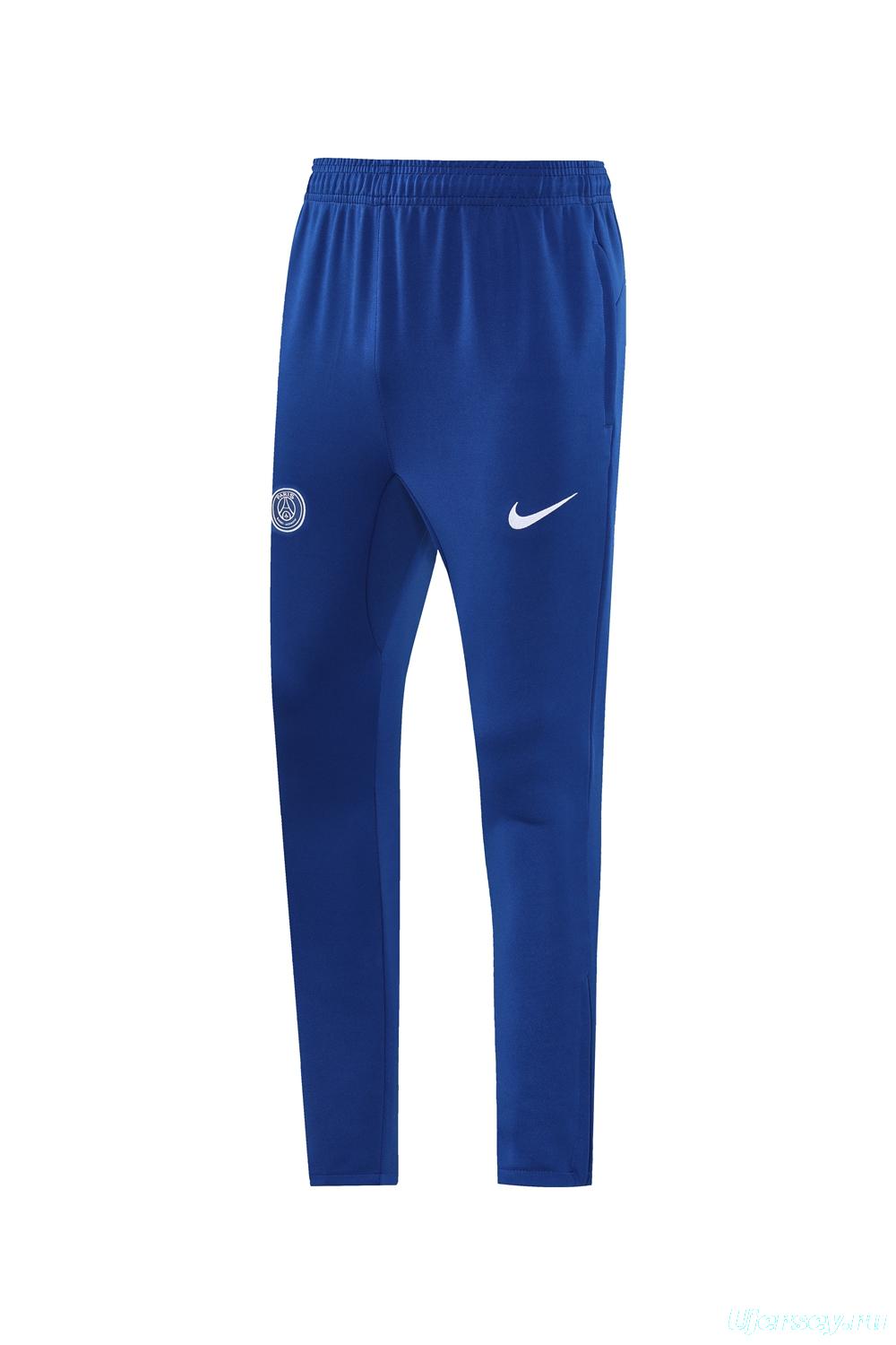 25/26 PSG Blue Full Hoodie Zipper Jacket +Long Pants