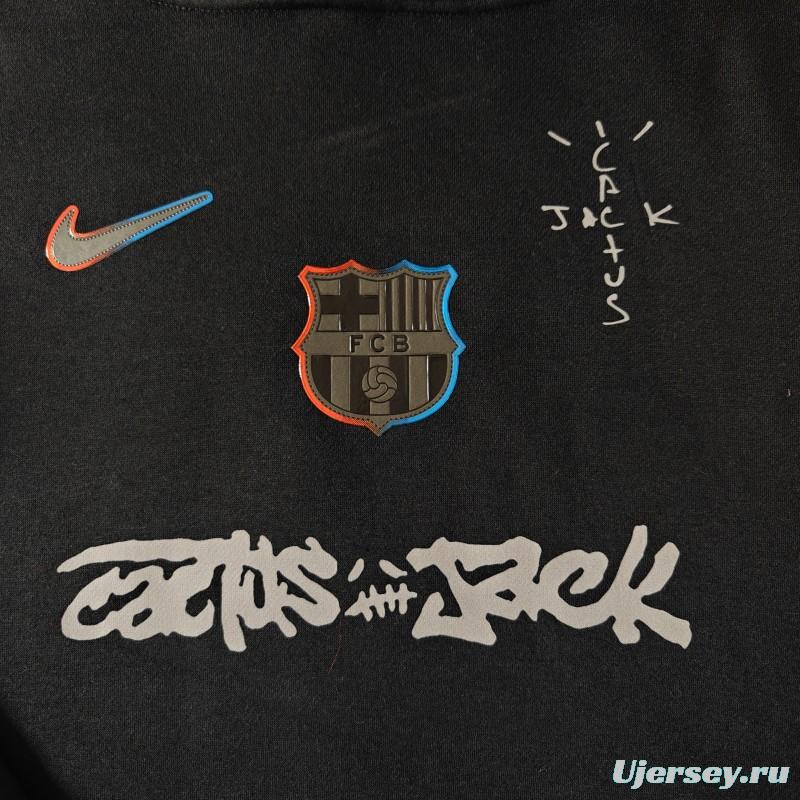 25/26 Barcelona Black Cactus Jack Hoodie -7 Colors