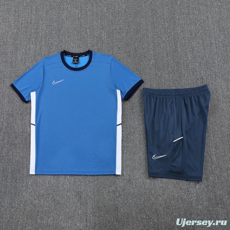 2025 Adidas Blue Short Sleeve Jersey+Shorts