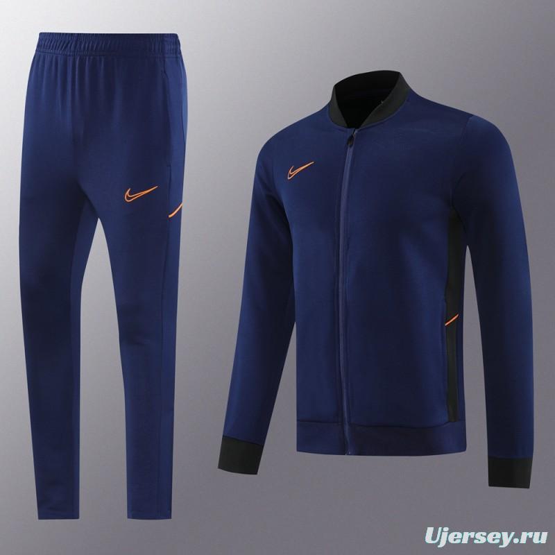 2025 NIKE Navy Full Zipper Jacket + Long Pants