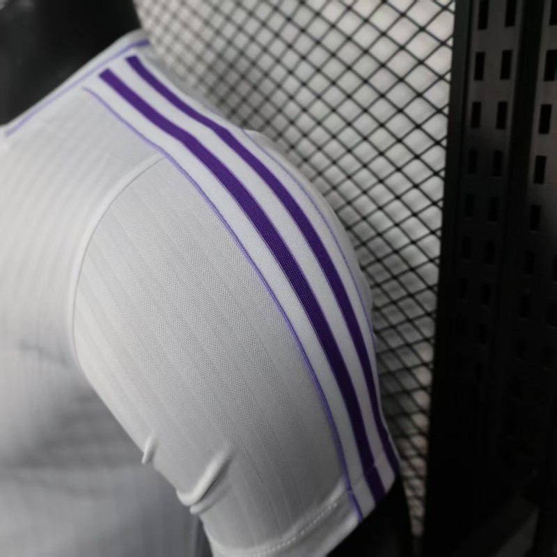 Player Version 25/26 Real Madrid White with Purple Trim Jersey