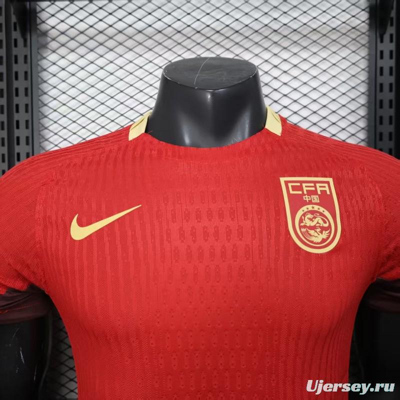 Player Version 2025 China Home Jersey
