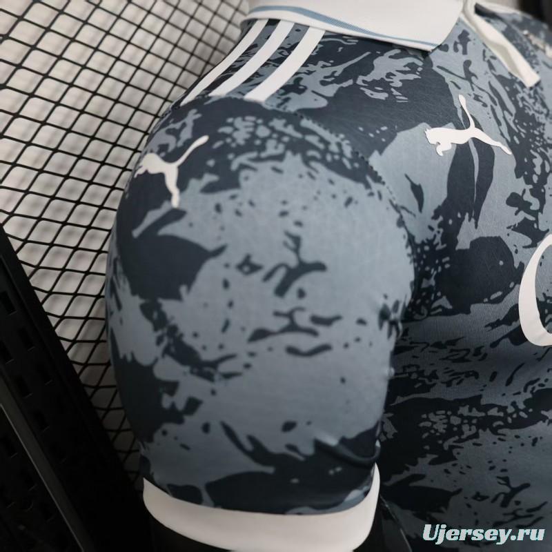 Player Version 25/26 Al-Ahli Gray with Camouflage Pattern Jersey