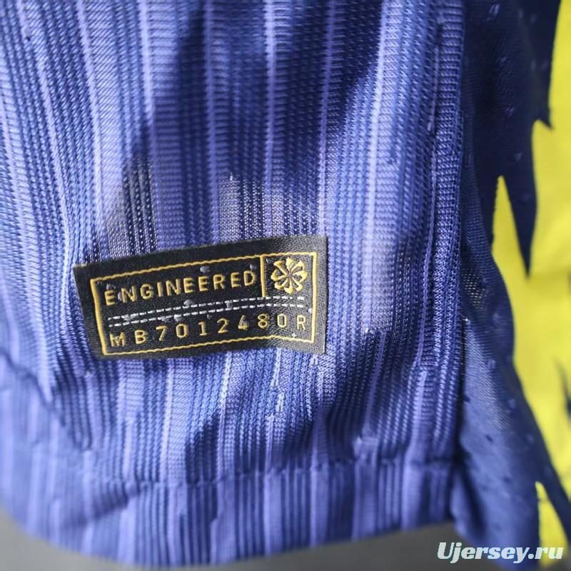 Player Version 25/26 Atletico Madrid Away Blue Long Sleeve Jersey