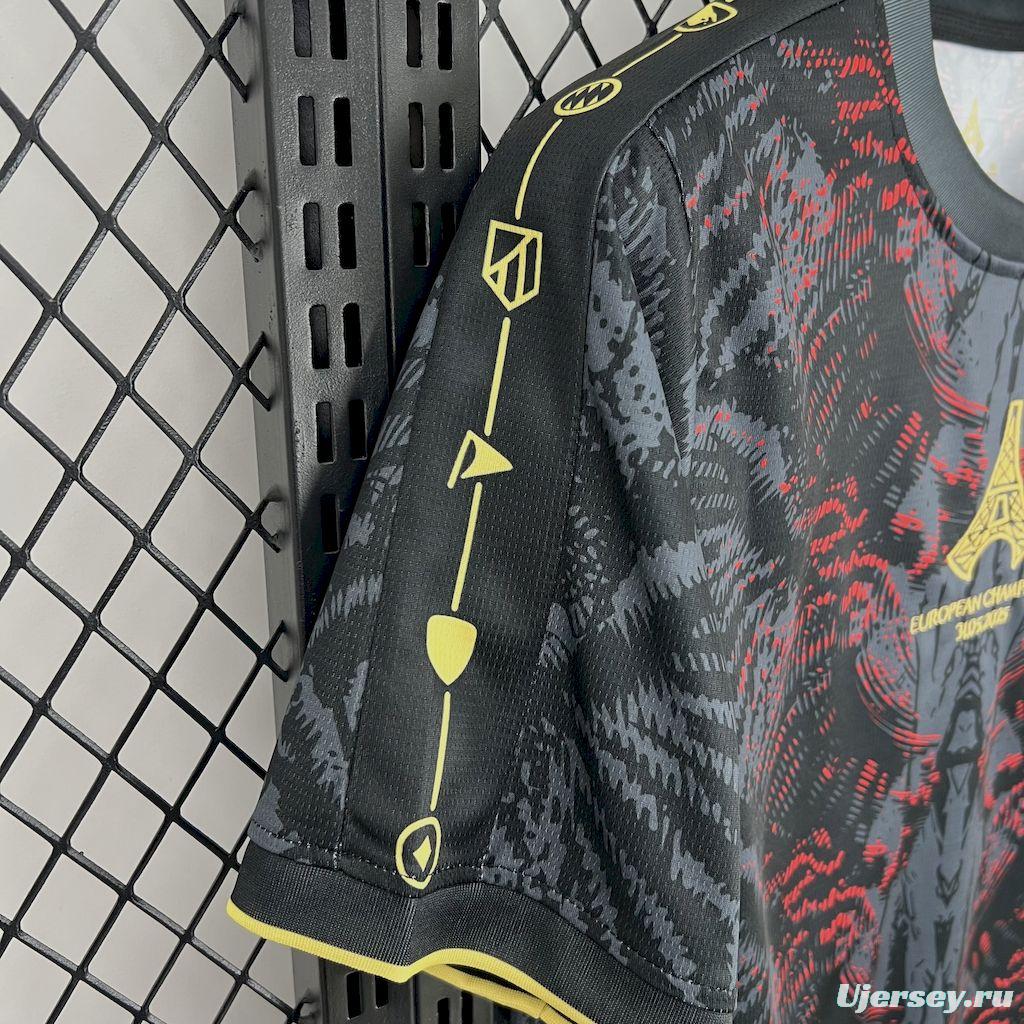 2025/26 PSG Paris Saint-Germain (CAMPEONES DE EUROPA) Grey Jersey