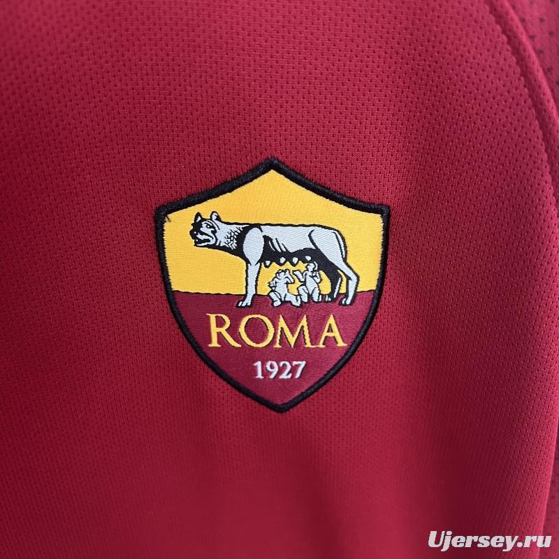 Retro 17/18 Roma Home Long Sleeve Jersey