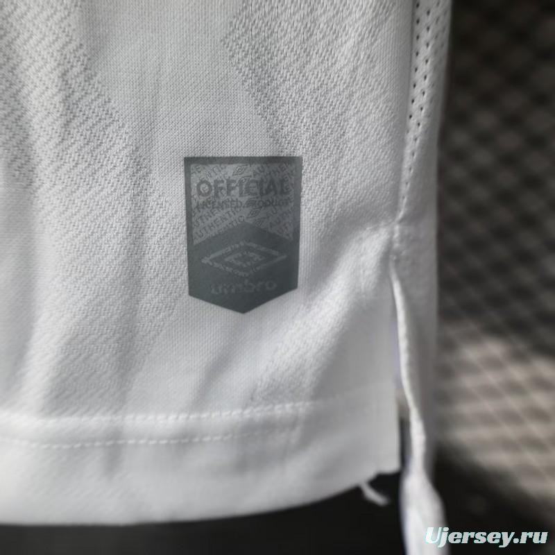 Player Version 25/26 Santos Home Jersey With Full Sponsors