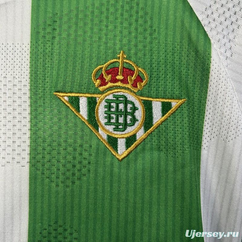 25/26 Kids Real Betis Home Size 16-28 Jersey