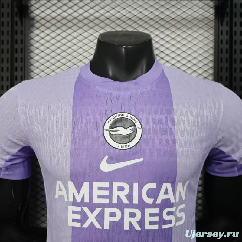 Player Version 25/26 Brighton Hove Albion Away Jersey