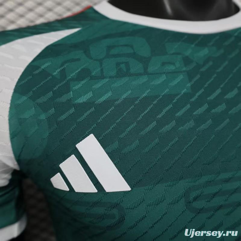 layer Version 2025 Mexico Green with Aztec Serpent Pattern Jersey