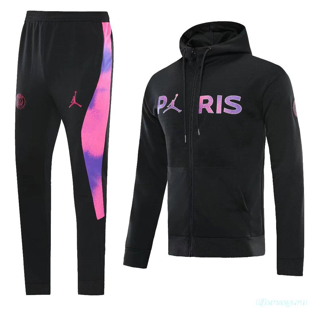 25/26 PSG Jordan Hoodie Full Zipper Jacket + Long Pants