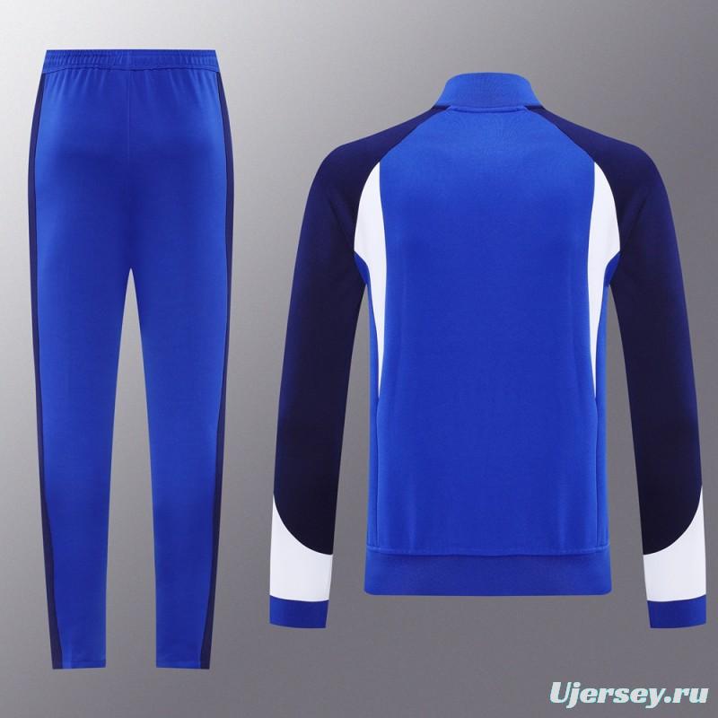 2025 NIKE Blue/Navy Full Zipper Jacket + Long Pants