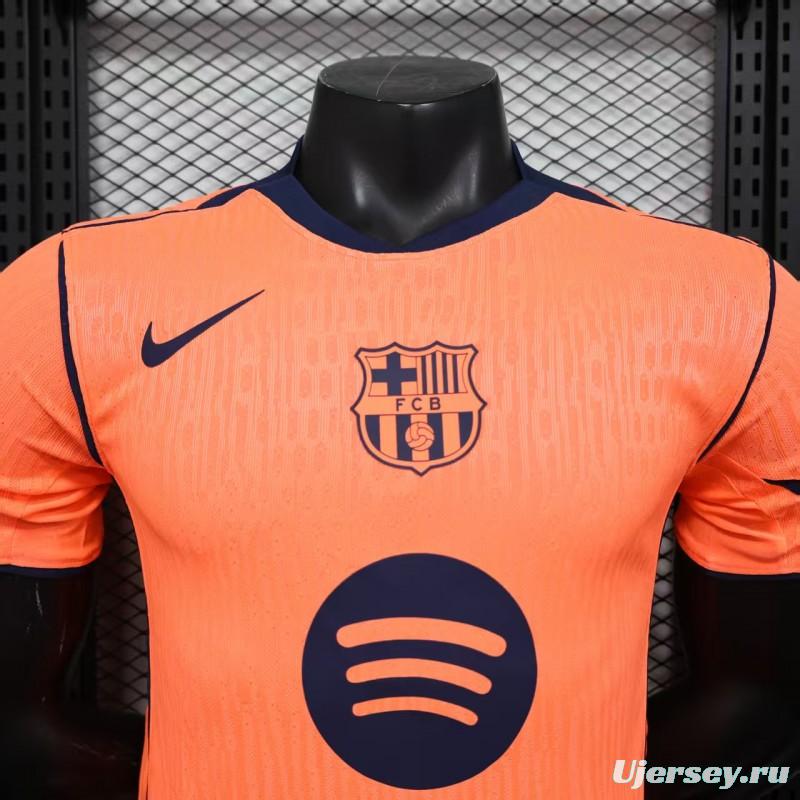 Player Version 25/26 Barcelona Third  Orange Jersey