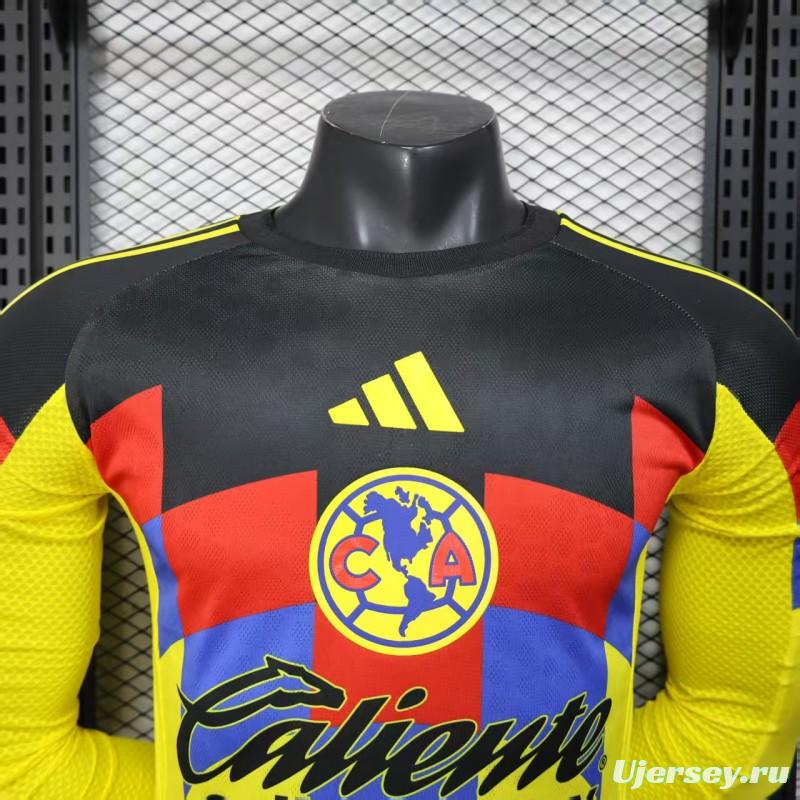 Player Version 25/26 Club America Home Long Sleeve Jersey