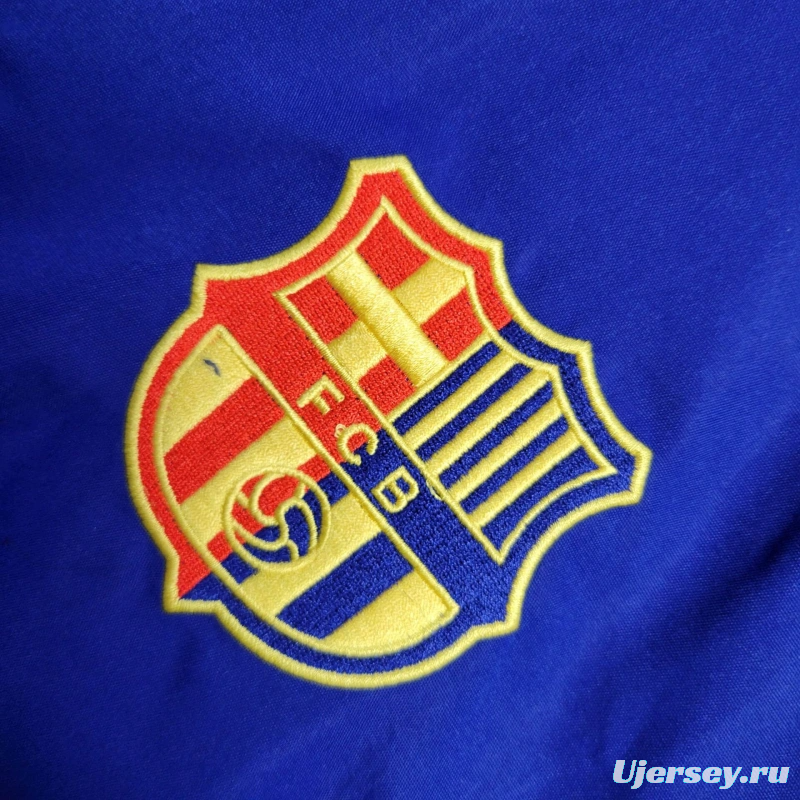 25/26 Barcelona Jacket Blue Windbreaker