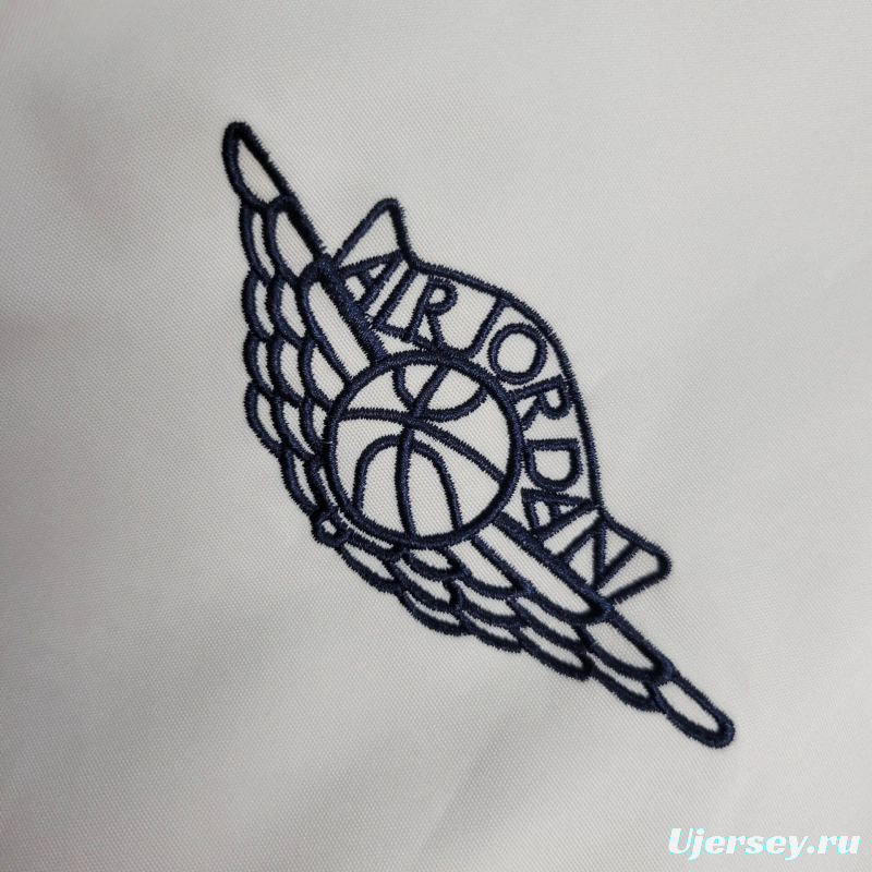 25/26 PSG Air Jordan Jacket White Windbreaker