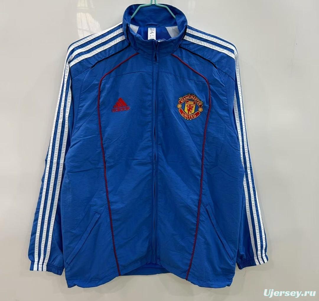25/26 Manchester United Blue Windbreaker Windbreaker
