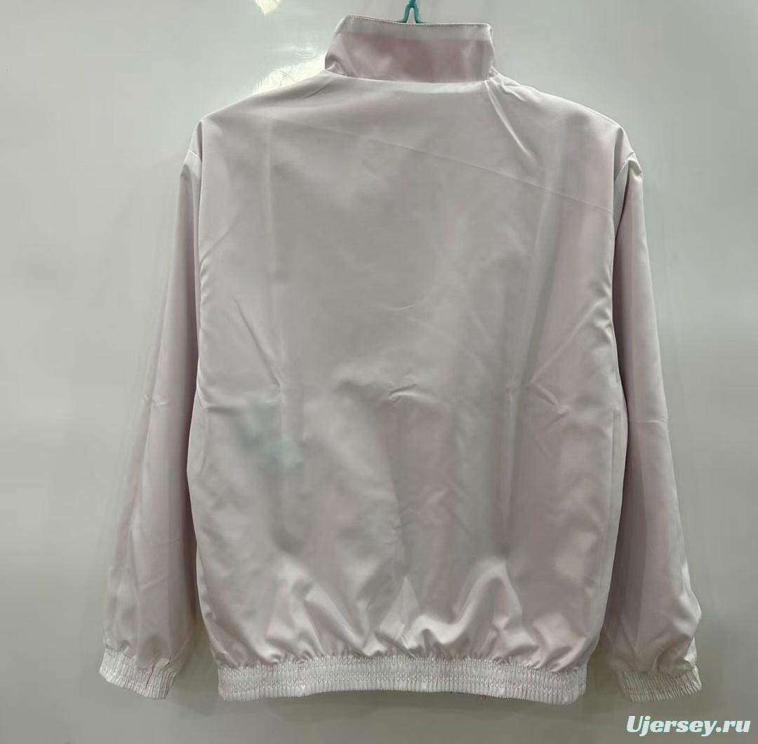 25/26 Real Madrid Red/White Reversible Windbreaker