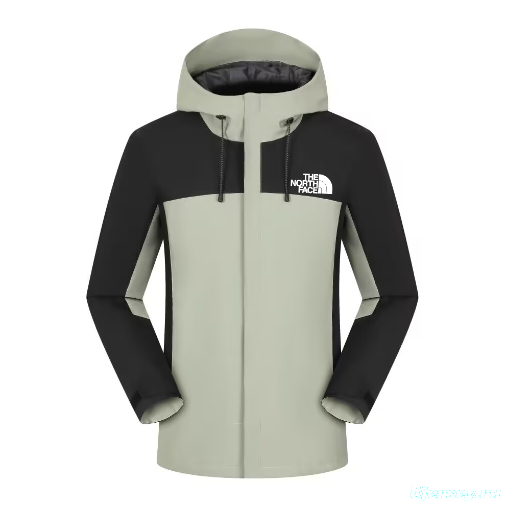 2025 The North Face Men's Mountain Light Jacket - Classic Black/Cream Colorblock