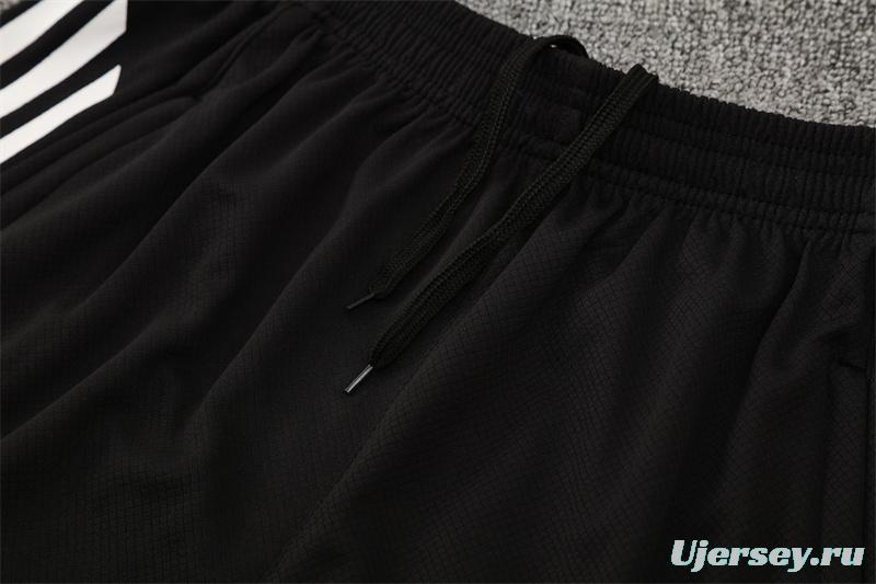 25/26 Manchester United White Purple Short Sleeve+Soccer Shorts